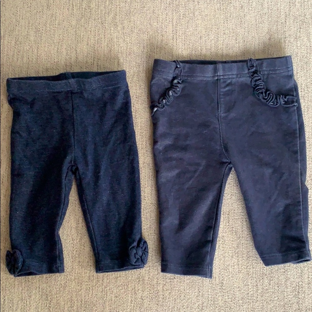 Baby girl jeans 3-6 mo & 9-12 lbs